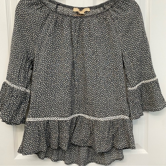 Hope & Harlow Loose Fit 3/4 Bell Sleeve Top PS Petite Small - Picture 5 of 14